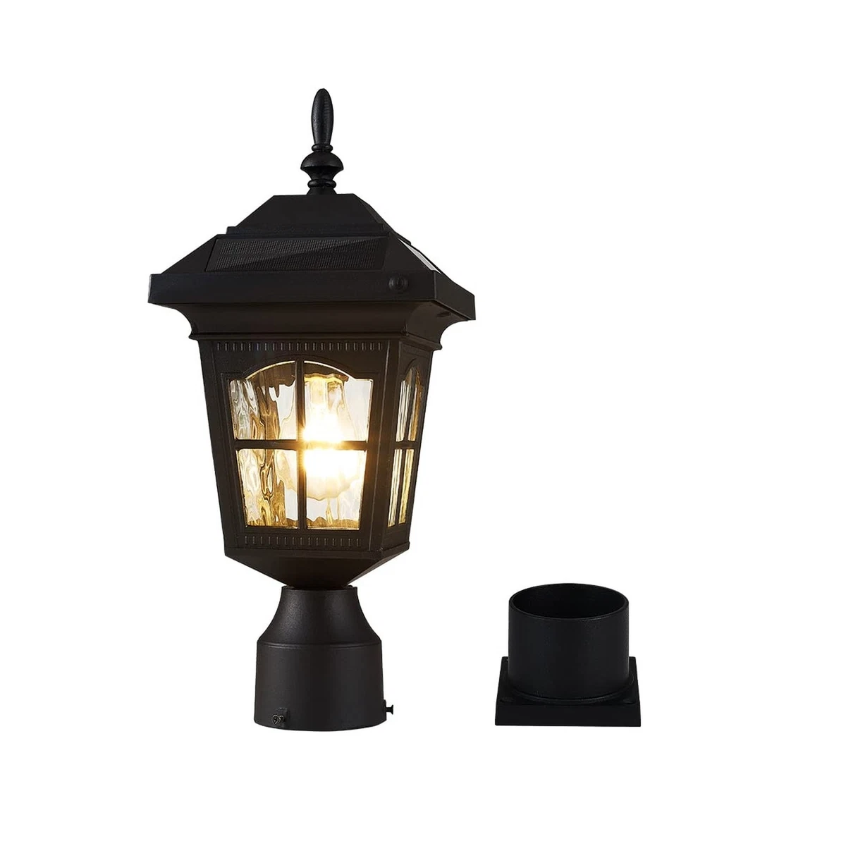 Zinnze Solar Lamp Post Light Outdoor Waterproof Solar Outdoor Post Light