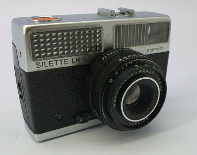 alte Kamera Agfa Silette LK mit Hülle u. Originalverpackung