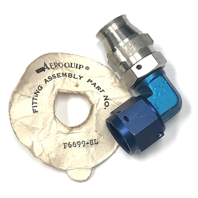 AEROQUIP F66998L REUSABLE 90° 8AN HOSE END FITTING RACING / AIRCRAFT