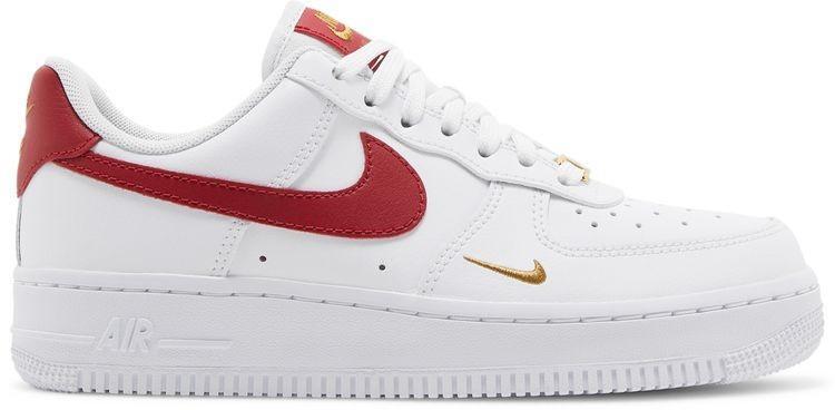 Nike Air Force 1 Essential Low White Gym Red W for sale | eBay