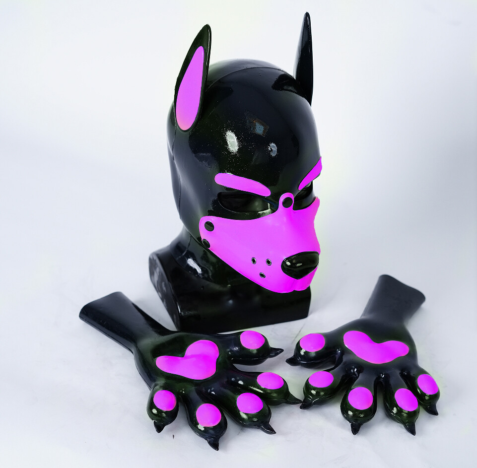 Maschera BDSM FURRJOI In Silicone Nero - Cappuccio Cucciolo Per Giochi Di Ruolo E Cosplay