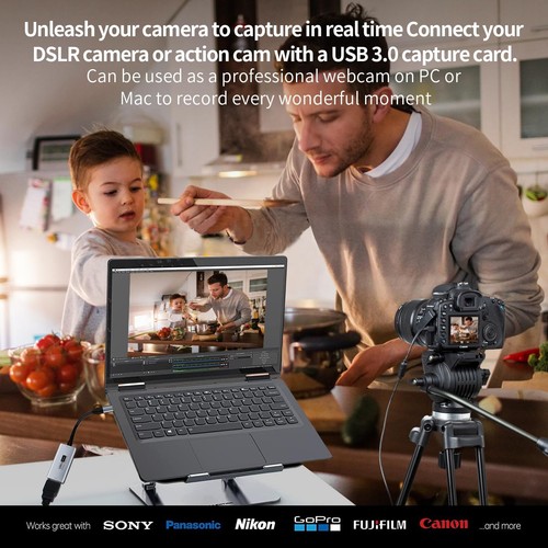 Carte d'acquisition vidéo Carte de Capture HDMI vers USB/USB C 3.0 1080P HD ... - Zdjęcie 5 z 7