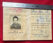 Rare North Vietnam NVA Viet Cong Soldier's - Wounded Veteran Book- Thuong Binh