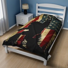 Bigfoot America 60" x 80" Plush Blanket EXCLUSIVE ITEMS Large Blanket