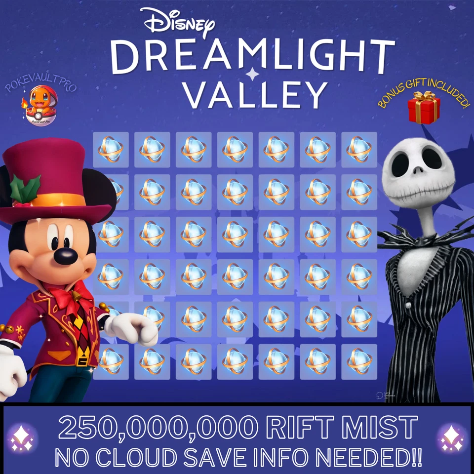 Disney Dreamlight Valley 💎 250.000.000 Niebla - Grieta en el tiempo + Regalo de bonificación 💎 Foto 2 de 4