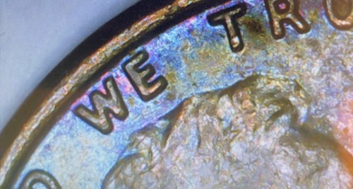 1978 Lincoln Penny Blue Purple Pink Red Orange Green Toner 1c Cent Coin - Picture 9 of 12