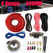 2300W 4 Gauge Car Audio Cable Kit Amplifier Install Amp RCA Subwoofer Sub Wiring