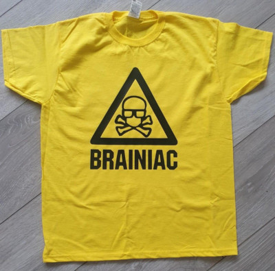 Kinder Brainiac Tshirt Top TV Show Butlins Geek