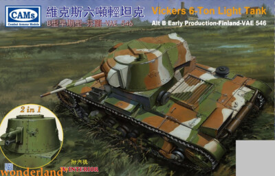 CAMS CV35A008 1/35 VICKERS 6-TON LIGHT TANK ALT B EARLY PRODUCTION-FINLAND-VAE