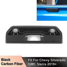 CARBON FIBER Rear Tailgate Handle COVER DECOR For Chevy Silverado/GMC Sierra 19+