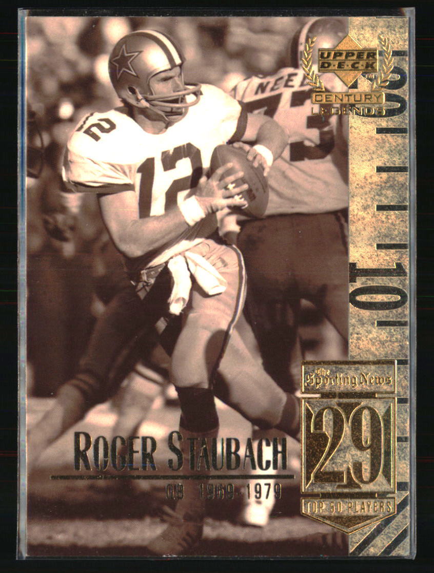 Roger Staubach 1999 Upper Deck Century Legends #29 FOOTBALL Card