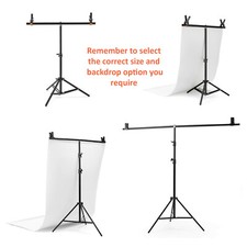 Backdrop Support | T Stand & Crossbar Background Kit | Photography T-Bar Vinyl