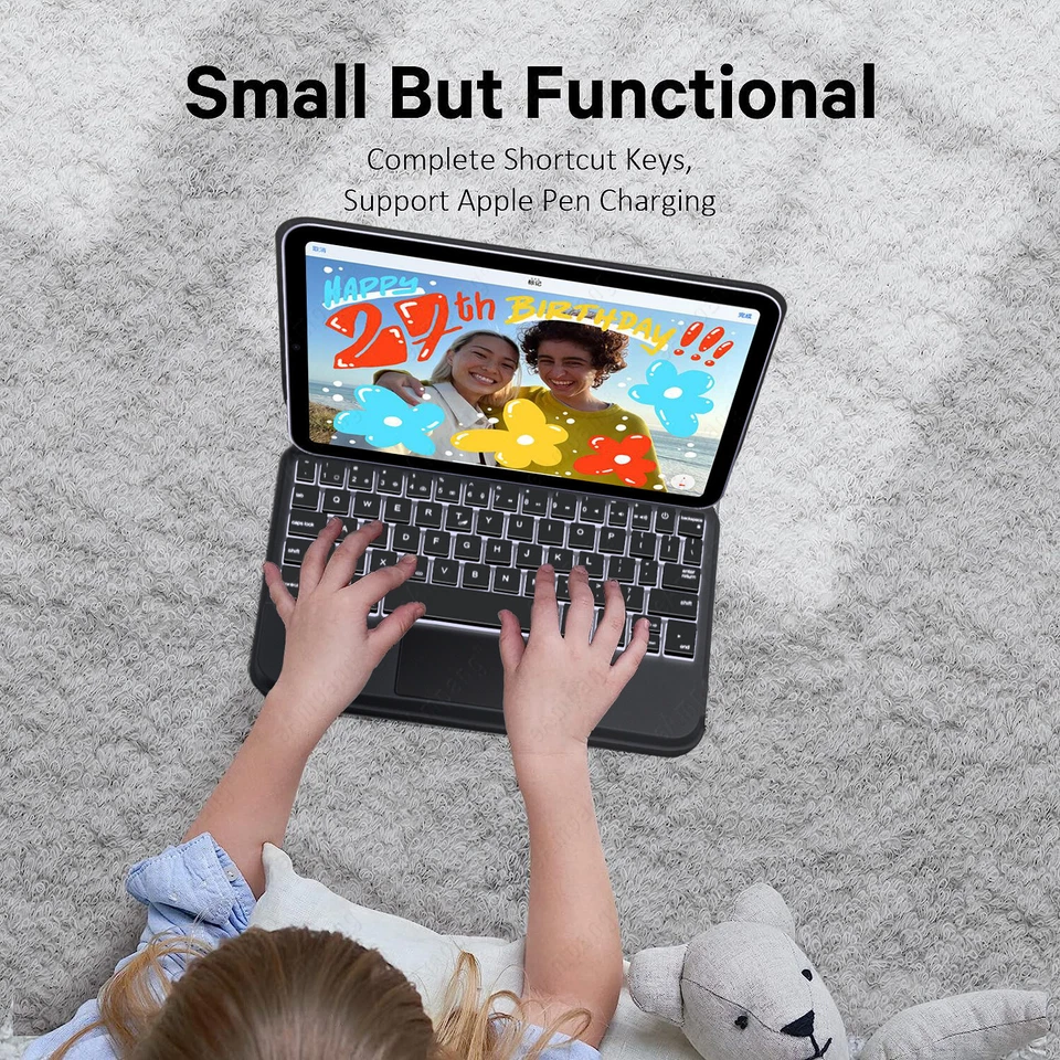 Teclado Floating Magic para iPad Mini 6 2021 8,3 pulgadas flotante con panel táctil - Imagen 2 de 4