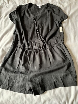 Daily Ritual Women's Short-Sleeve Scoopneck T-Shirt Dress Black