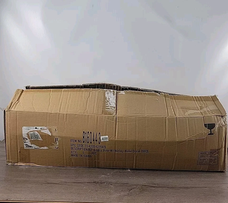 Vickerman 42" Anoka Pine With Burlap Base Christmas Tree | New Open Box - Image 3 of 3