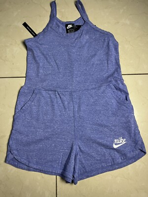 Nike Gym Vintage Romper Sapphire/Sail CJ1863-500 Size Medium