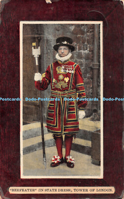 R406878 Beefeater in State Dress Tower of London A and G Taylors Orthochrome Ser