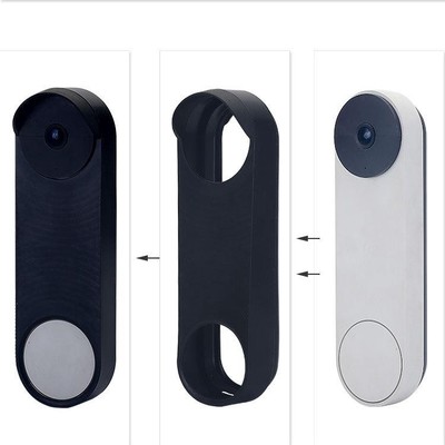 Custodia In Silicone Resistente Per Campanello Google Nest Hello (Modello 2021) - Anti Graffio