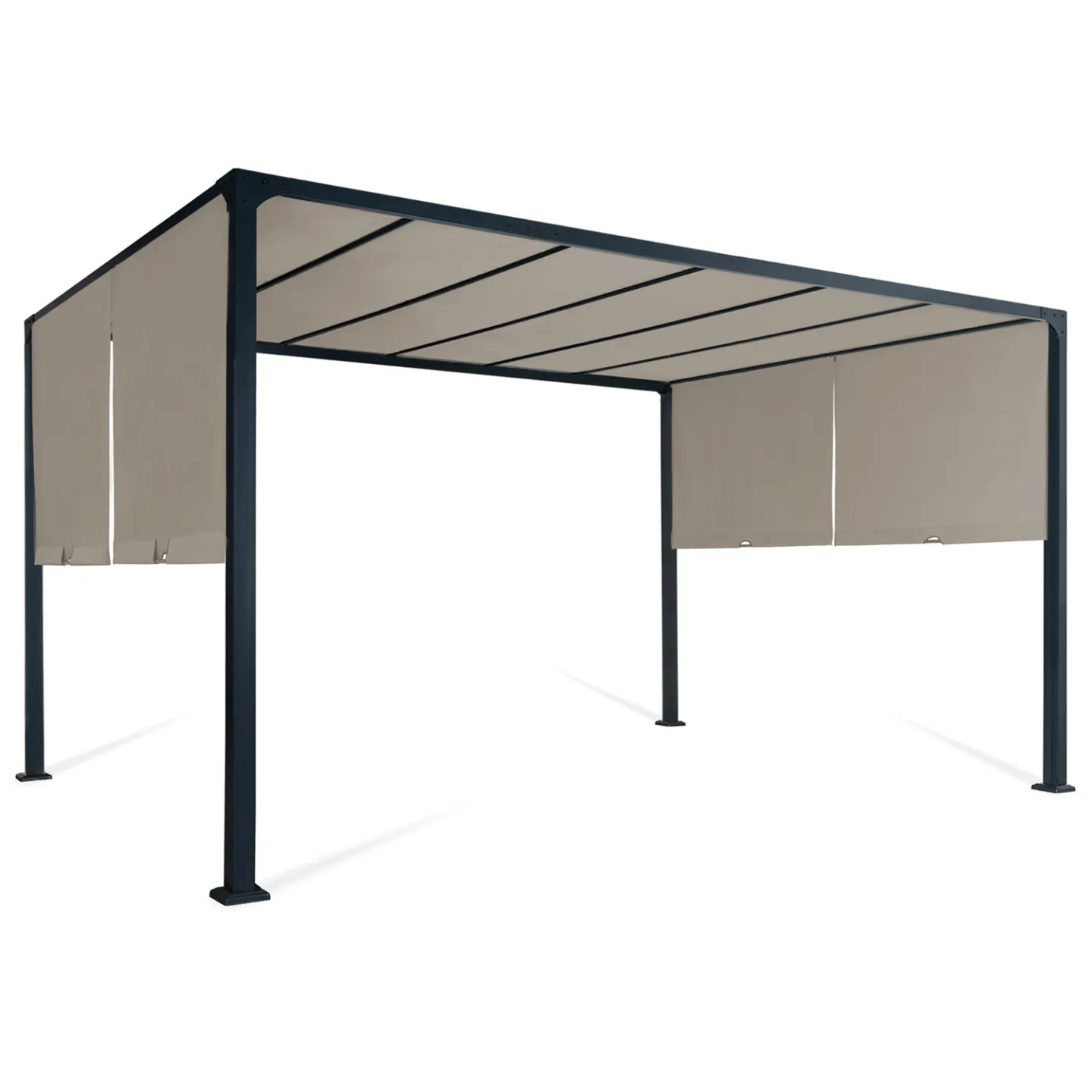 Pergola coulissante contre la chaleur du soleil belvédère 3x4 M