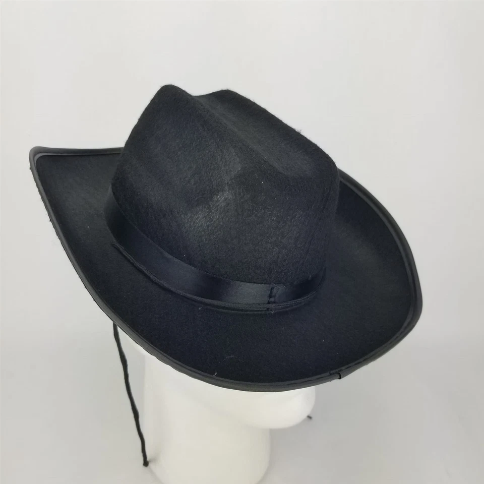 Детский ковбой гангстер шляпа черный костюм аксессуар Хэллоуин мальчиков/девочек - Изображение 4 из 4