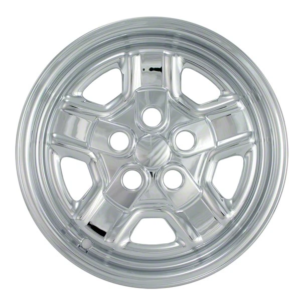 Impostor Chrome Wheel Skins 16 Inch Rims Set of 4 for Jeep Compass Patriot Foto 4 de 4