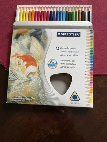 Staedtler Watercolor Pencils 24 Pack - Triangle Barrel