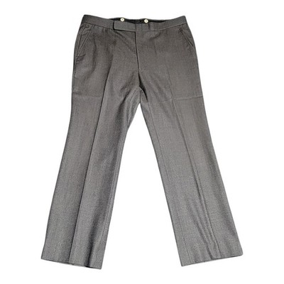 Daniel Hechter Paris Men's Grey Birdseye Dress Pants Trousers 40 x 31 Luxury