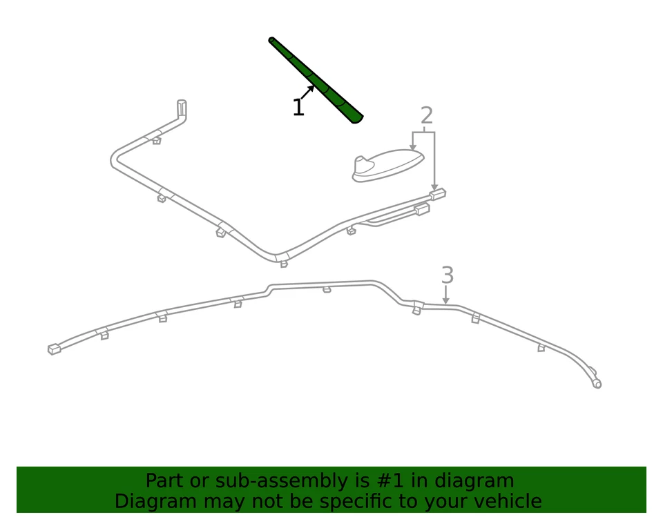 Mástil de antena genuino Nissan 370Z Versa Rogue Murano Juke Kicks 28215-1FC0B Foto 2 de 2