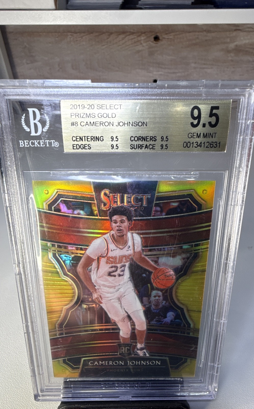 2019-20 Panini Select - Concourse Cameron Johnson #8 Gold Prizm /10 (RC)