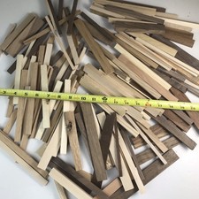 Thin Hard Wood Strips For Arts And Crafting Oak Walnut Maple Cherry Lot 120
