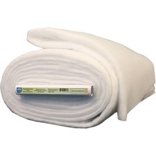 Polyester Quilting Batting Fabric Roll, White 96" x 9 Yards, Whole Bolt for