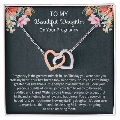 Schwangerschaftsgeschenk für Tochter - Erste Babykette von Mutter, Babyparty &