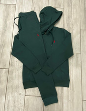 Polo Ralph Lauren Men  s Full Tracksuit Set Hoodie  Jogger Pants Green S-3XL