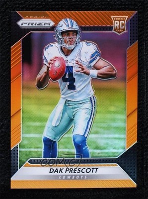 2016 Panini Prizm Rookie Orange Prizm 119/299 Dak Prescott #231 Rookie RC 0t1
