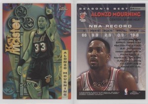 1997-98 Topps Chrome Season's Best Key Master Refractor Alonzo Mourning #24 HOF