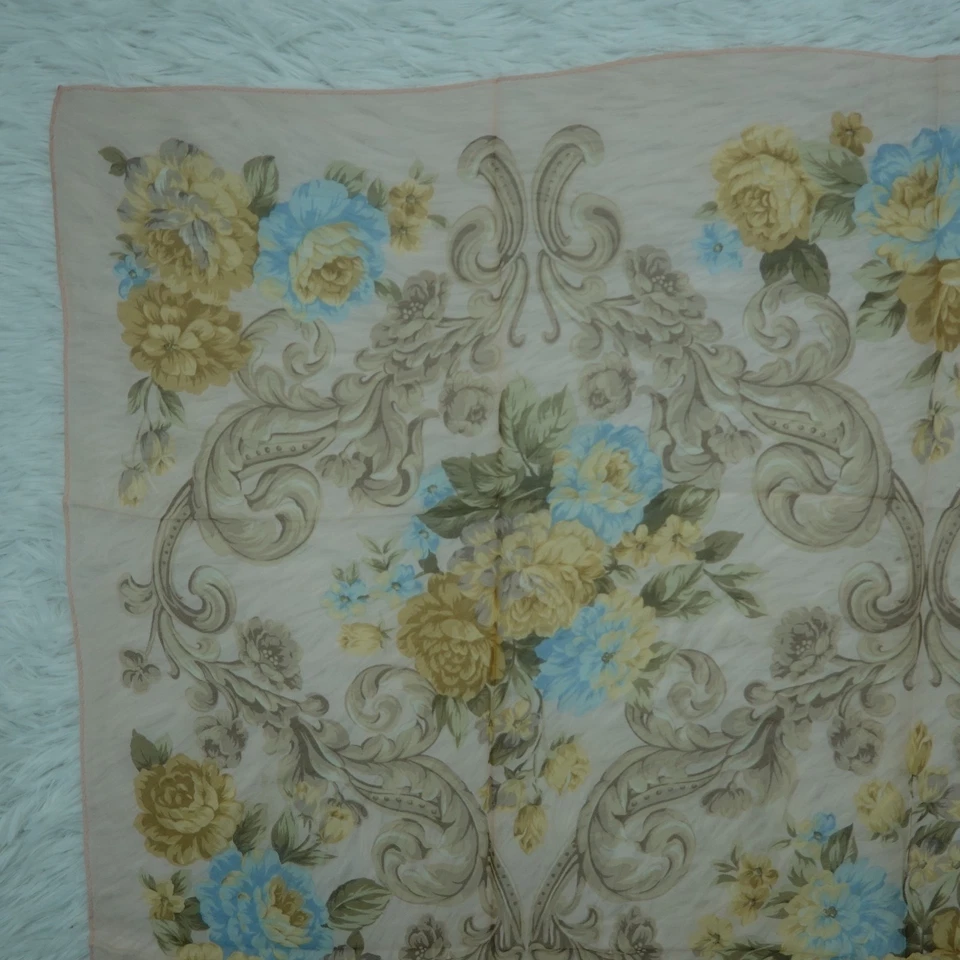 ECHO Frank Stella Flower Pink Silk Scarf Scarves 32" X 34" P995 - Image 2 of 4