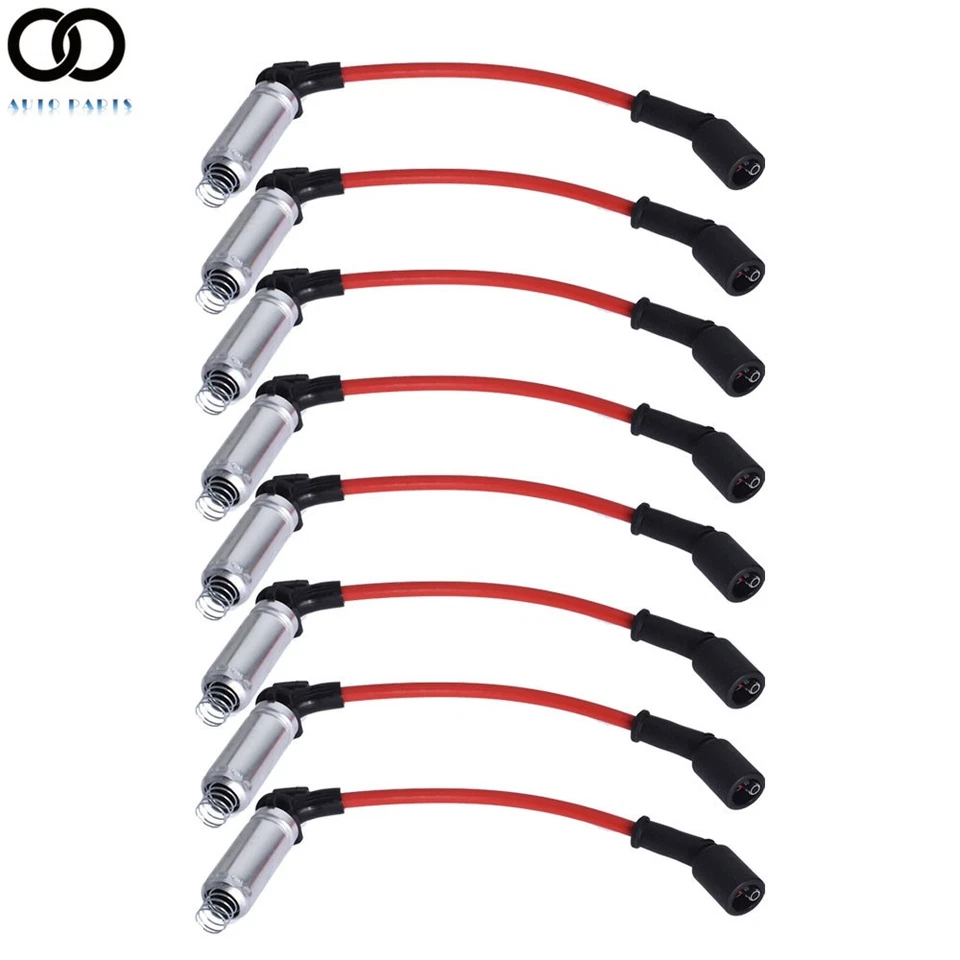 8x Cable de encendido de bujía de alto rendimiento para 05-08 Saab 9-7x Chevy GMC Yukon Foto 3 de 4