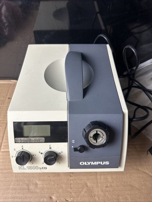 Olympus Schott Lichtquelle KL 1500 LCD Dual Schwanenhalsführung für Mikroskop Labor
