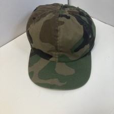 Vintage Military Style Camouflage, Hunting Cap Hat Size Large made in USA