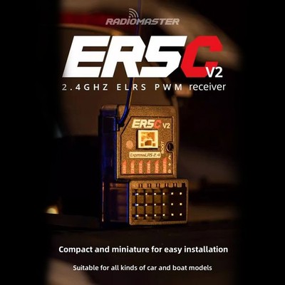RadioMaster ER5C V2 ExpressLRS 2,4GHz PWM-Empfänger mit externer Antenne