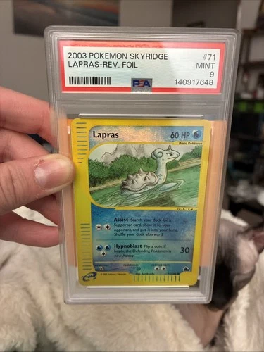 2003 POKEMON SKYRIDGE #71 LAPRAS-REVERSE FOIL PSA 9