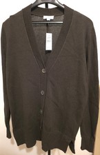 Loft Deep V Neck Button-Front Knit Cardigan