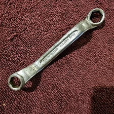 Vintage Indestro, 3/8" x 7/16"  Stubby Deep Offset Box End Wrench, 6 PT, #931 