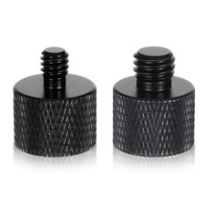 2 PCS 1/4 to 3/8 Camera Tripod Screw Adapter Male Female Converter Set