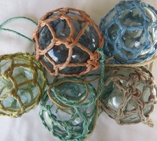 ORDINE PERSONALIZZATO Galleggianti da Pesca Giapponesi in Vetro 3-3,5" Reti (5) CINQUE Reti Varie