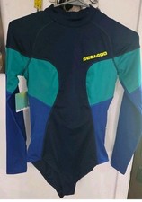 Women  s SEA-DOO Medium 1 Piece Swimsuit Long Sleeve Sun Protection New With Tag
