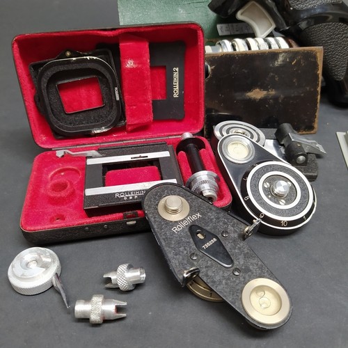 Lotto di accessori per macchina fotografica Rollei comprese lenti, ricambi - Foto 2 di 15