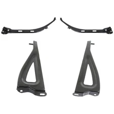 Set of 4 Bumper Face Bar Brackets Retainer Mounting Braces Left & Right