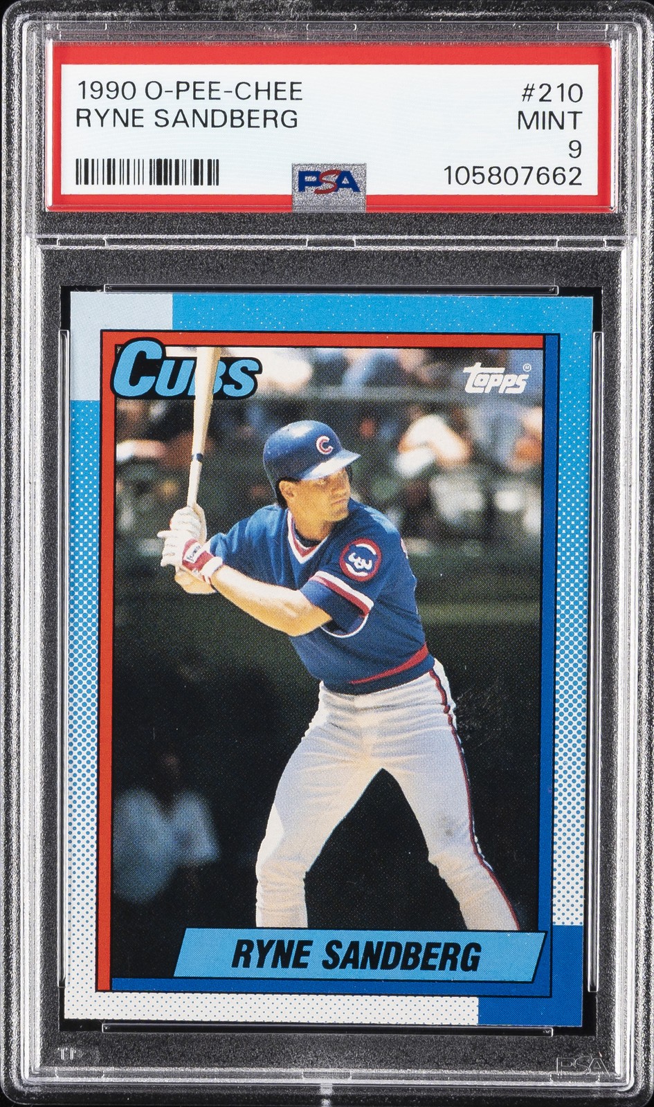 1990 O-PEE-CHEE #210 RYNE SANDBERG PSA 9