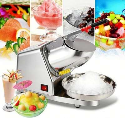Electric Ice Shaver Machine 143 lbs/hr Snow Cone Maker Ice Crusher Shaved Ice